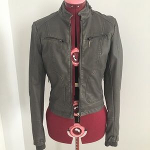 Faux Leather Jacket